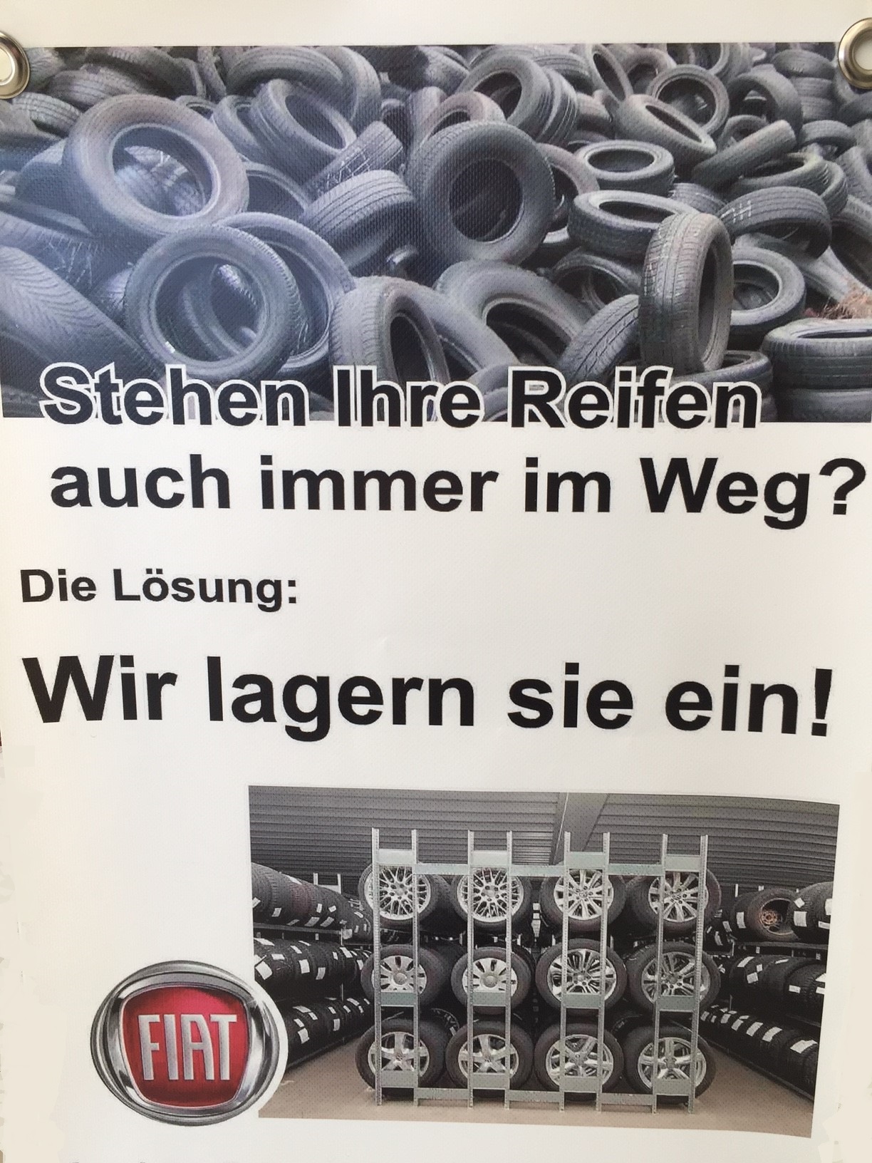 Reifeneinlagerung